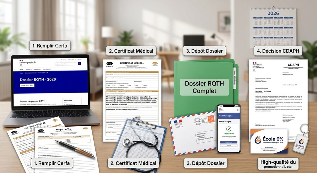 Comment obtenir sa RQTH : le guide pas-à-pas 2026